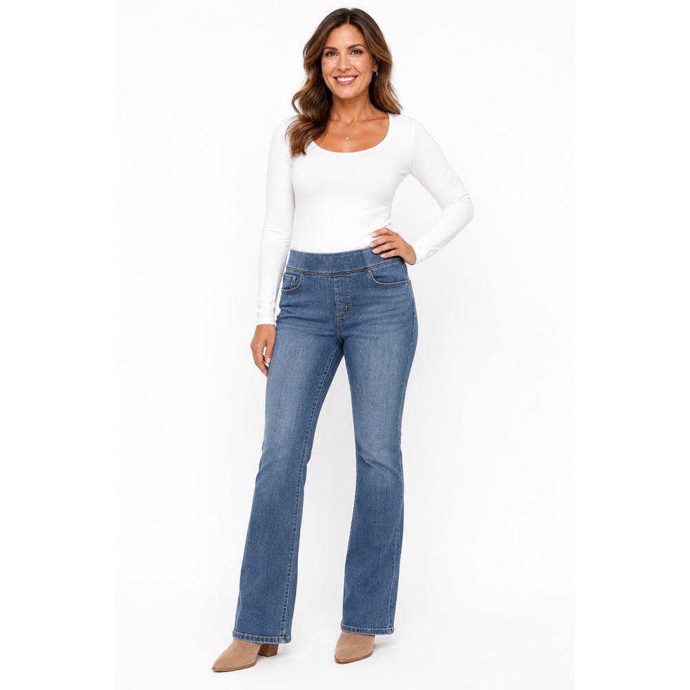 Levi Strauss Signature Gold Women 32x30 Pull On Bootcut Totally Shaping Jeans L